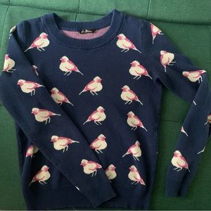 Quirky Bird Sweater-Medium